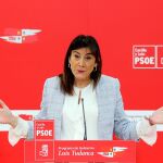 La secretaria de Organización del PSCyL, Ana Sánchez, anuncia la visita de Carcedo