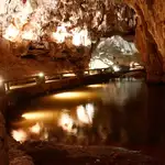 Interior de la cueva de Valporquero