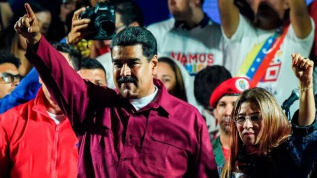 Maduro, ha sido reelegido este domingo presidente de Venezuela