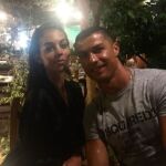 Georgina, junto a su novio, Cristiano Ronaldo.