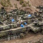 Carros de combate suecos durante unas maniobras. Bezav Mahmod/Försvarsmakten