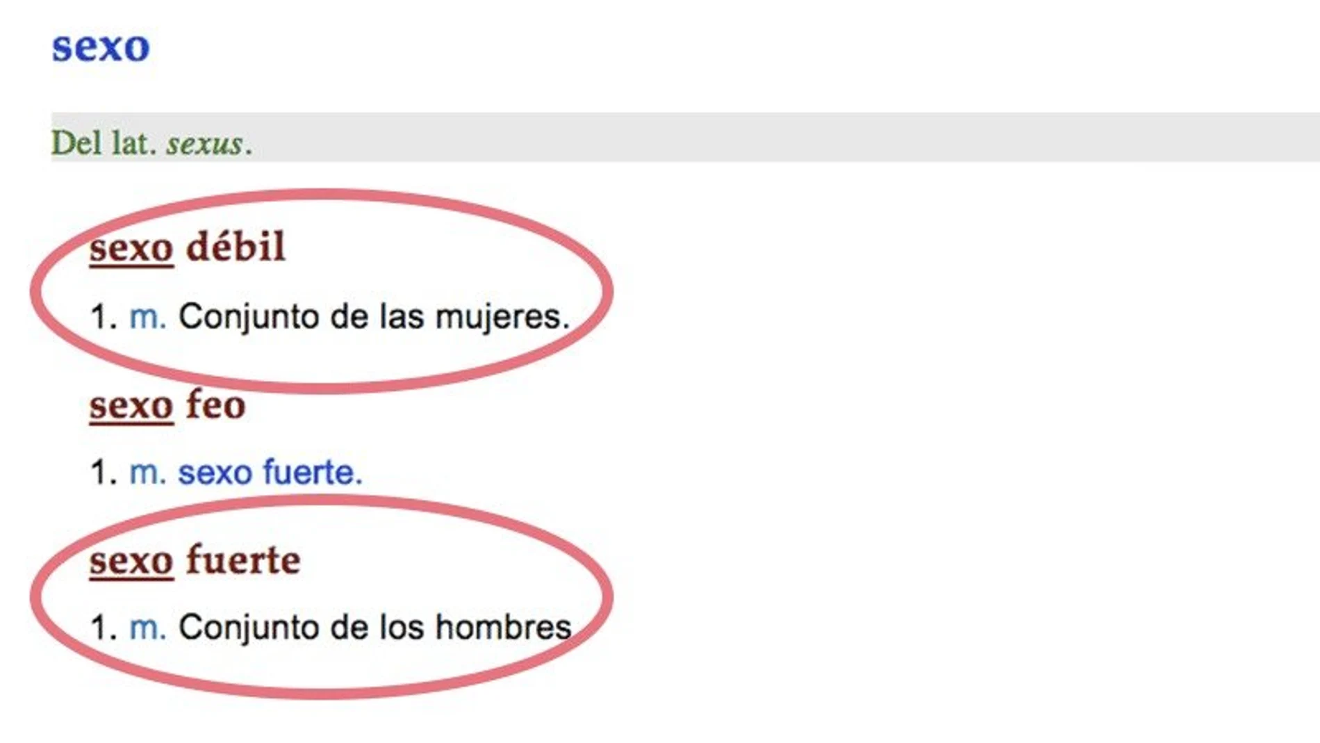 El machismo en la RAE