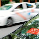 Apenas hay 5,11 taxis por cada permiso VTC, lejos de la ratio 1/30 que estableció el anterior Gobierno del PP / Efe