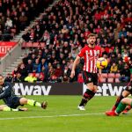 El español David Silva marca el primer gol del equipo / Foto: Reuters