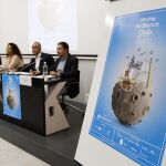 Manuel Fernández, de Sevillasemueve; José Manuel Girela, delegado de Cultura; Antonio Muñoz, concejal de Cultura; y la diputada provincial Rocío Sutil, en la presentación del acto