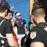 Agentes de la gendarmería francesa durante las labores de seguridad en la Eurocopa