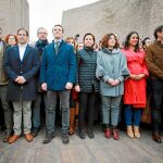 La Plaza de Colón se convirtió en la antesala de la movilización electoral donde PP, Cs y Vox se unieron en una concentración por la unidad de España