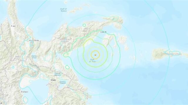 Un seísmo de magnitud 6,9 fue registrado en la región indonesia de Sulawesi / USGS
