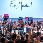 El ministro de Economía francés, Emmanuel Macron, durante un evento en París