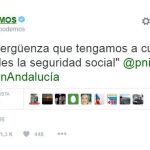Nuevo «zasca» de Echenique a Echenique: «Es una vergüenza que se tenga a gente trabajando sin Seguridad Social»