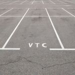Aparcamiento de Barcelona destinado a vehículos VTC