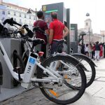 Bicicletas eléctricas de alquiler del Ayuntamiento de Madrid