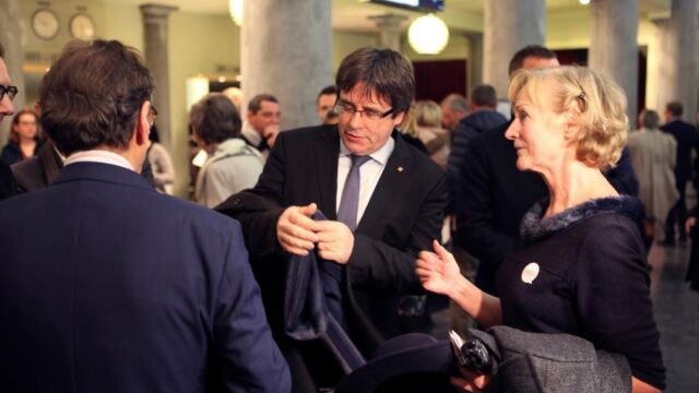 Carles Puigdemont en la Ópera de Gante