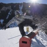 Snowboarder en La Molina