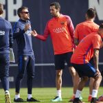 Entrenamiento del Barça