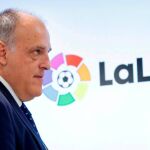 El presidente de LaLiga, Javier Tebas, en una imagen de archivo