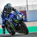 Maverick, en plena sesión de clasificación de ayer en el circuito de Losail