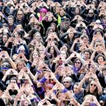 Imagen de una de las manifestaciones del 8-M, jornada en la que tuvo lugar un masivo paro internacional de las mujeres