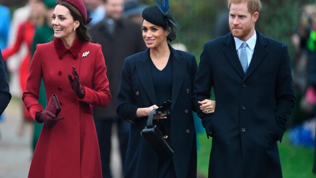 El príncipe Harry y Meghan Markle con Kate Middleton / Foto: Gtres