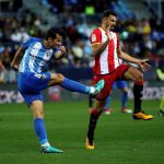 Cristhian Stuani, delantero del Girona, durante el partido contra el Málaga