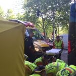 Actuación de Emergencias Madrid en el lugar del atropello/@EmergenciasMad