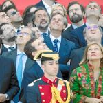 Ignacio Aguado, Pablo Casado, Ángel Gabilondo y la delegada del Gobierno, María Paz García / Foto: Luis Díaz