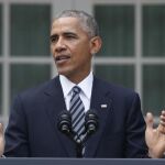 Obama durante su comparecencia para analizar la victoria de Trump