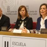 La consejera de Agricultura y Ganadería y portavoz de la Junta de Castilla y León, Milagros Marcos, presenta la II edición de la Escuela de Verano Agroalimentaria "Agricool".