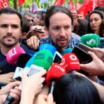 El secretario general de Podemos, Pablo Iglesias
