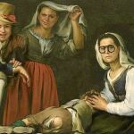 Cuadro de Bartolomé Esteban Murillo, «Cuatro figuras en un escalón»