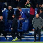 El Manchester City cayó en el King Power Stadiun, recinto del Leicester (2-1). Pep Guardiola, durante el partido