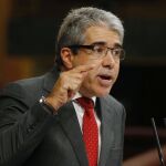 El portavoz de Convergencia, Francesc Homs, durante una intervención en el pleno del Congreso
