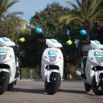 Imagen de archivo de unas motos eléctricas