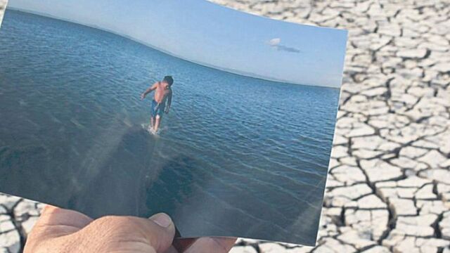 La sequía golpeó este año a grandes lagos de Nicaragua. Antes y después de la laguna de Tisma