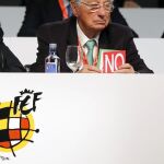 Fotografía de archivo del vicepresidente de la Federación Española de Fútbol y presidente de la Federación tinerfeña, Juan Padrón