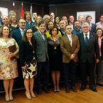 El consejero de Salud, Manuel Villegas, en el acto de Homenaje a la Enfermería. LA RAZÓN