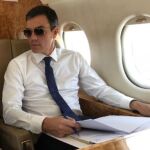 Pedro Sánchez, abordo del avión oficial