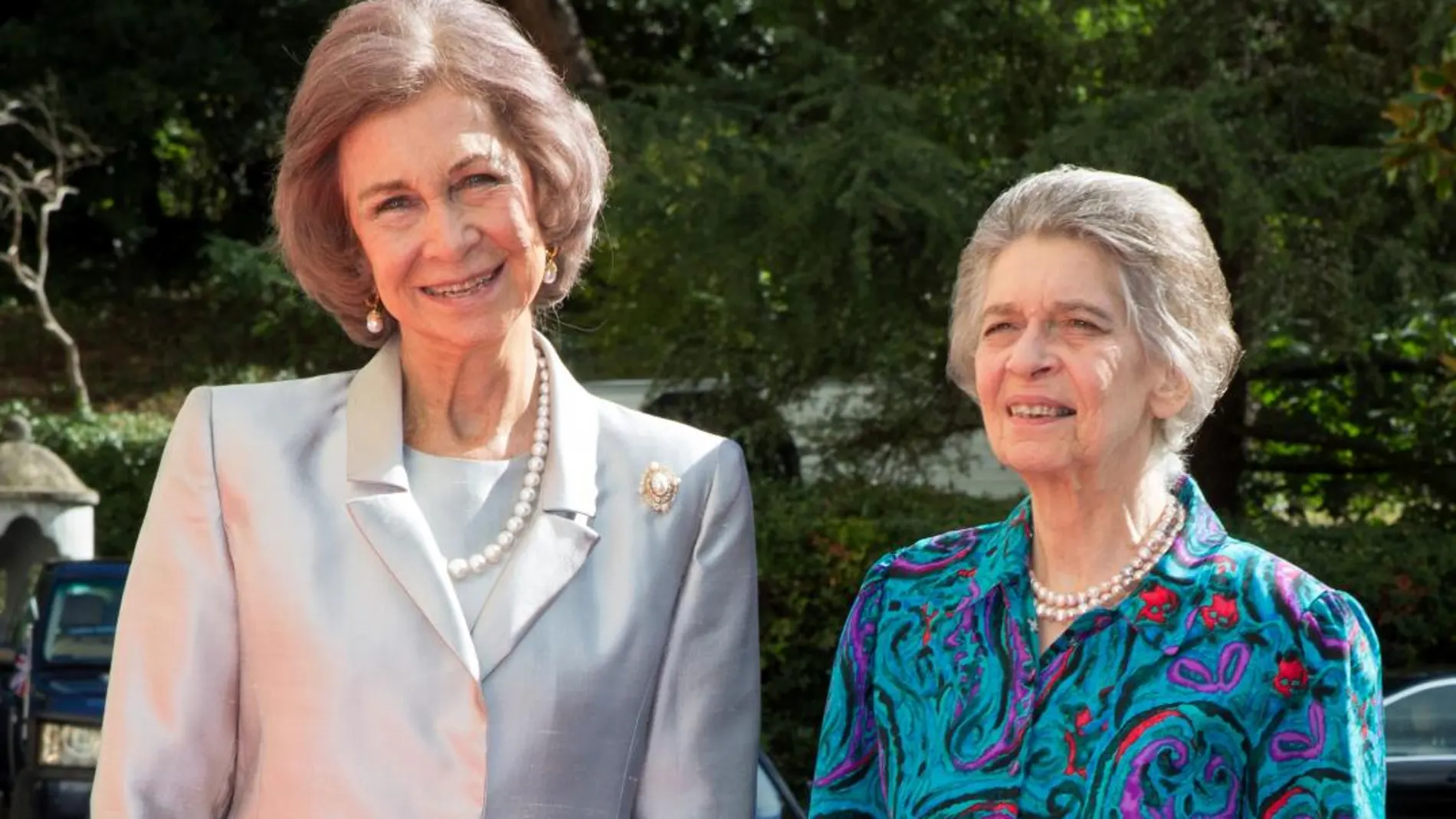 La Reina Sofía y su hermana, Irene de Grecia, en 2016