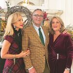 Carmen Lomana con sus hermanos Carlos y María José el día de Navidad