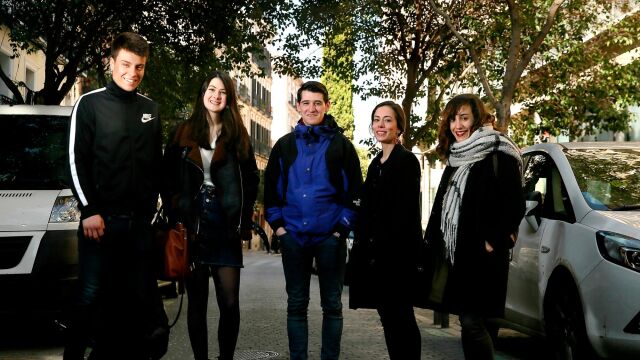 Carlos Lorca, Teresa Fernández, Juan Carlos Morante, Marta Moléon, y Arabia Cantarero. Foto: Cristina Bejarano