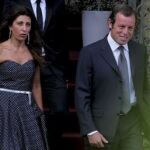 Sandro Rossell, junto a su mujer Marta Pineda