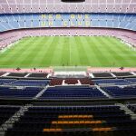 Las gradas del Camp Nou, vacías