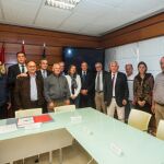 Milagros Marcos junto con los representantes de las entidades promotoras de estas concentraciones