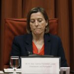 La presidenta de la diputación permanente del Parlament Carme Forcadell