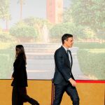 El presidente Pedro Sánchez, a su llegada a la Cumbre de la ONU sobre Migración en Marrakech