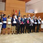 El presidente, Fernando López Miras, con los principales representantes de los ayuntamientos de menos de 20.000 habitantes