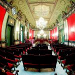 La Sala del Supremo en la que los 12 líderes del "procés"serán juzgados desde hoy / Efe