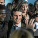 El líder del PP celebró ayer en un acto de partido en Zaragoza que la «España tranquila» –la que se manifestó en Colón– se haya impuesto al Gobierno de Sánchez
