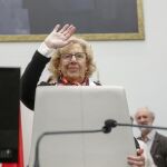 Carmena durante en Pleno de hoy