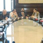 Imagen de la reunión de la Mesa del Parlament celebrada ayer / Foto: Efe